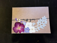 Mix Floral Handmade Greeting Card