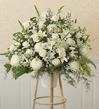 All-White Sympathy Standing Basket