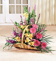 Fireside Basket with Gerbera