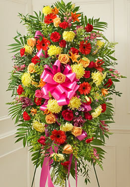 Multicolor Bright Sympathy Standing Spray