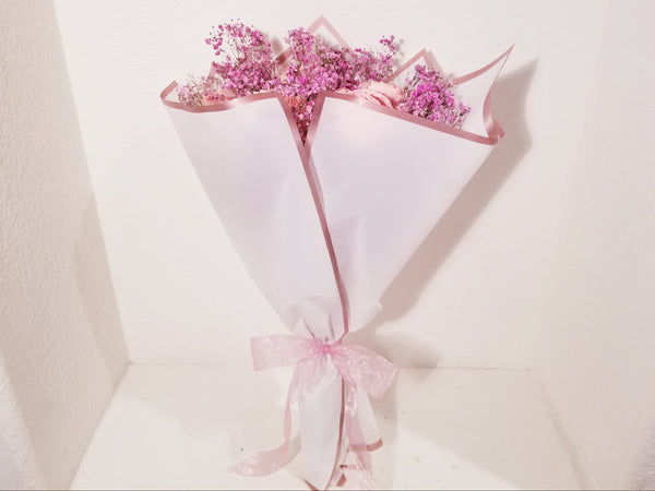 Pink Dried Flowers Bouquet