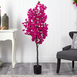 5’ Pink Bougainvillea Artificial Tree